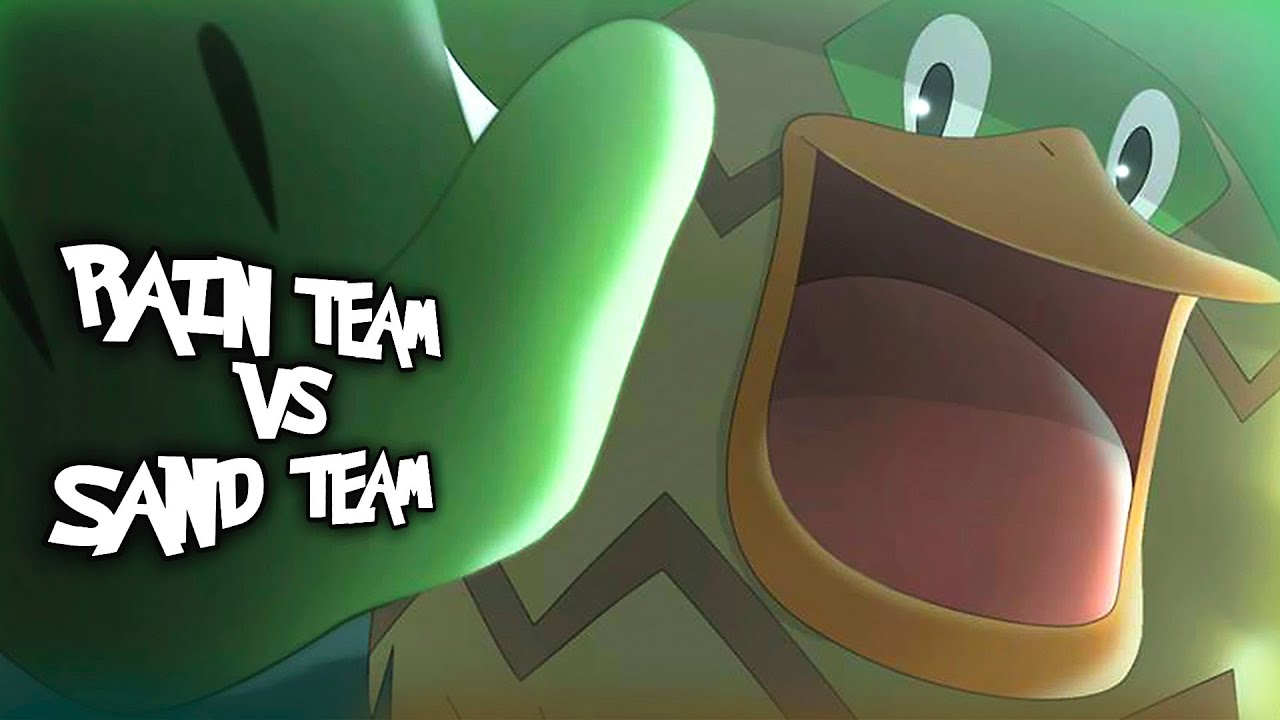 POKÉMON RUBÍ OMEGA & ZAFIRO ALFA COMBATE ONLINE: RAIN TEAM vs SAND TEAM!