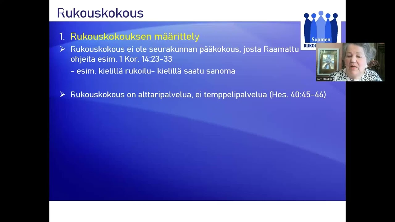 Päivi Heikkilä; Rukouskokous