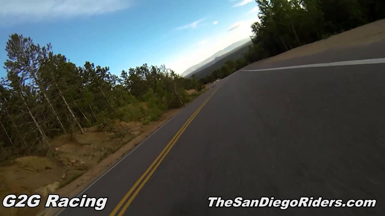 Rear Facing Aprilia SXV 550 Pikes Peak International Hill Climb ( HD POV ) GoPro