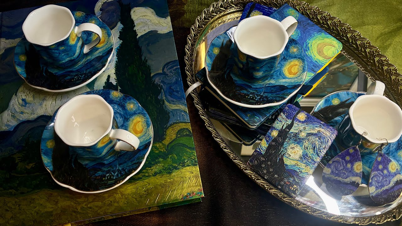 ASMR: Starry Night | Espresso Tea Set | ￼Sketchbook 