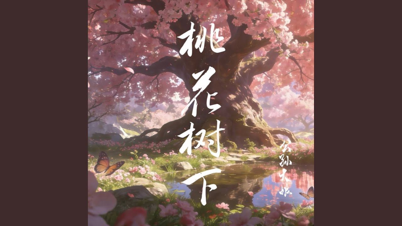 桃花樹下