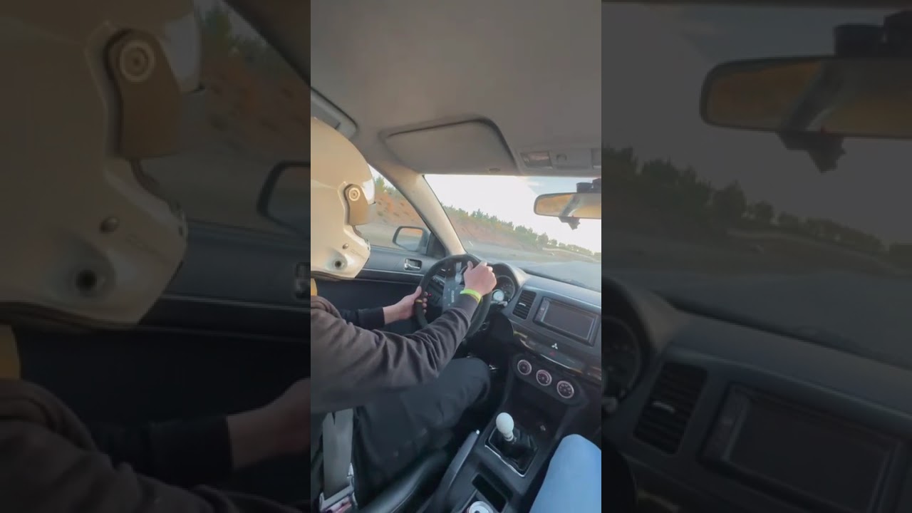 Mitsubishi evo x drift and show