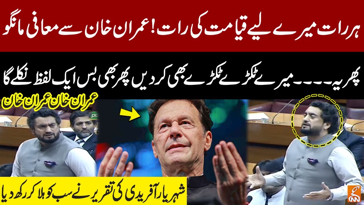 Shehryar Afridi Powerful Speech In National Assembly | Imran Khan Zindabad | Shehryar Afridi Speech