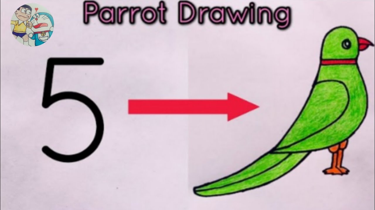 How To Draw  parrot #Easy #drawing #drawing  #artist