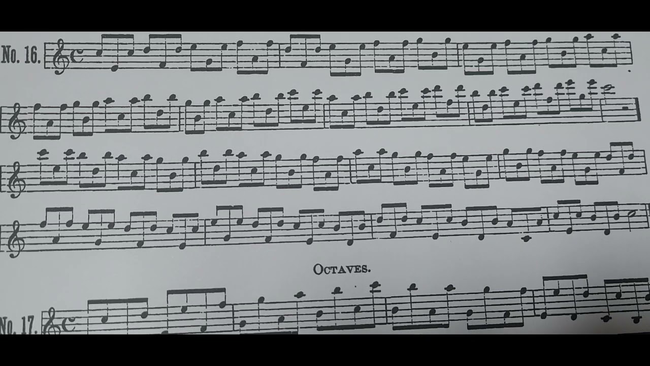 LIÇÃO Nº 16, INTERVALOS, PÁGINA 108, MÉTODO KLOSÈ, PARA CLARINETISTAS INICIANTES.