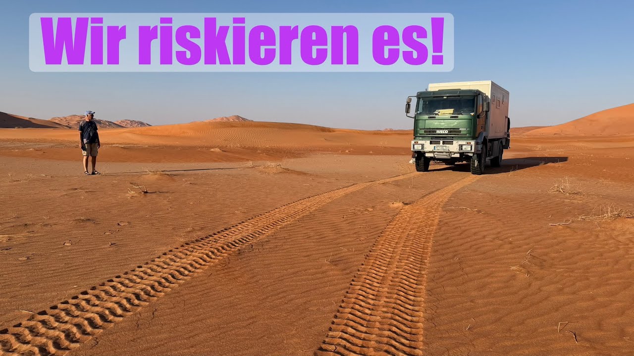 EXTREM Wüsten Durchquerung auf MILITÄRPISTE | OMAN off-road im Allrad Expeditionsmobil