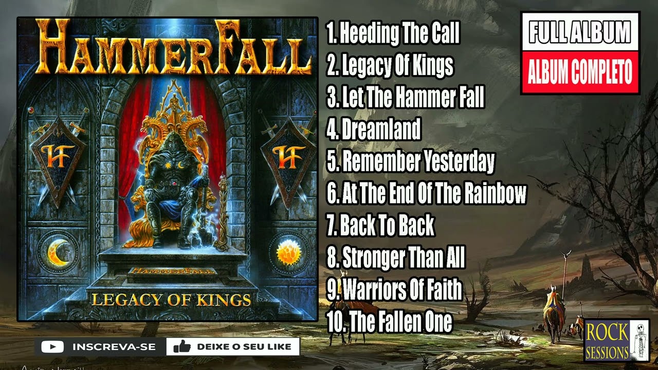 💀 HAMMERFALL -  LEGACY OF KINGS ( Full Album )  (HQ)