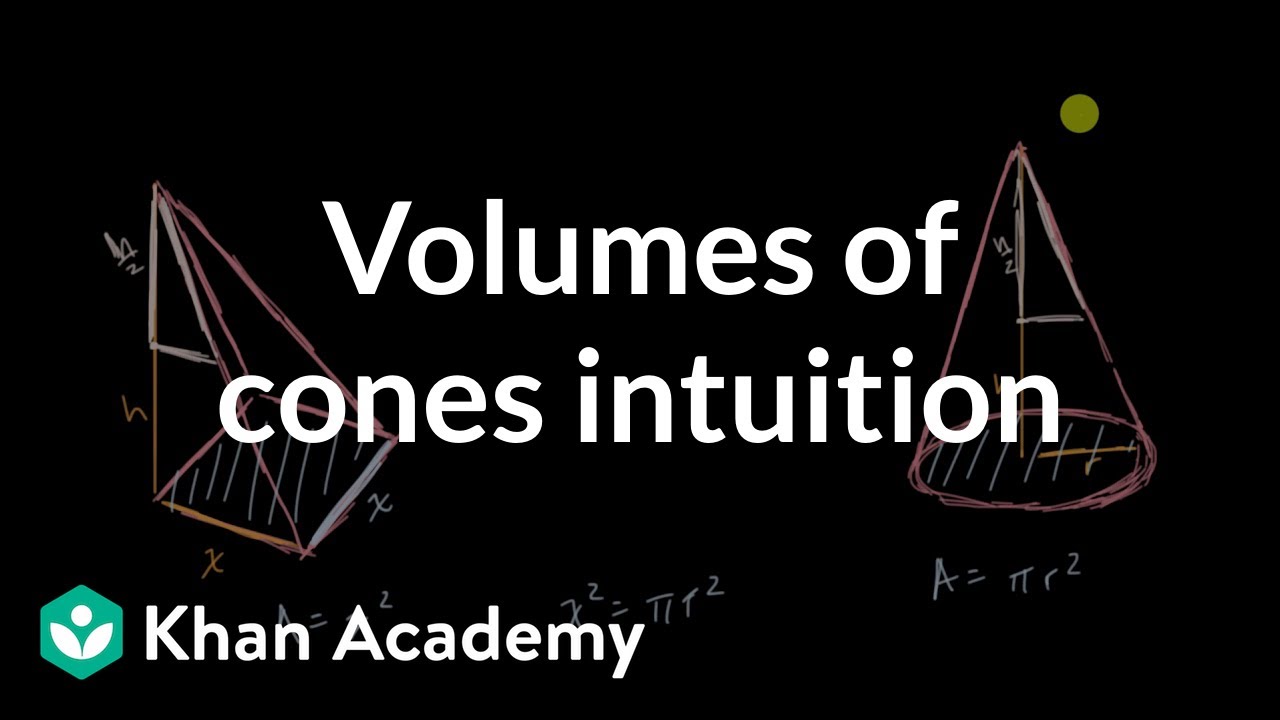Volumes of cones intuition | Solid geometry | High school geometry | Khan Academy