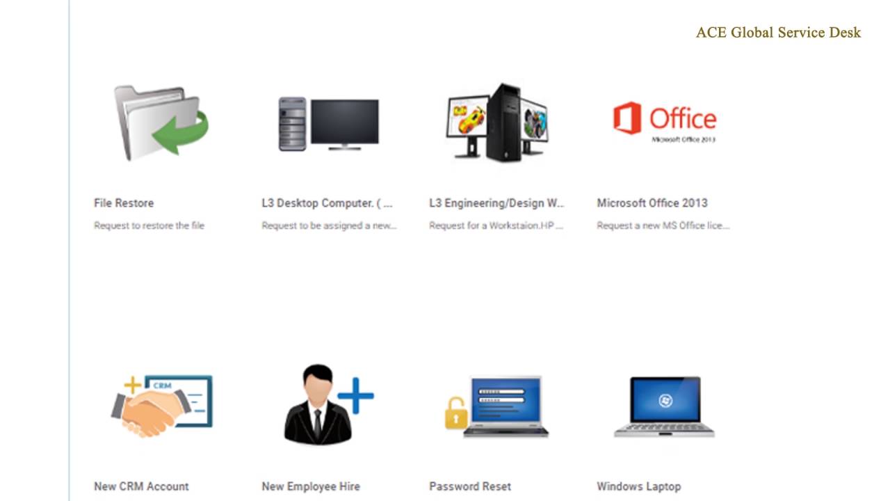ACE Global Service Desk Guideline