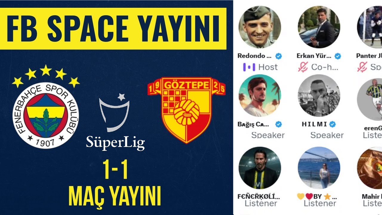 Fenerbah&ccedil;e 1-1 G&ouml;ztepe  Ma&ccedil; Yayını | Transfer G&uuml;ndemi