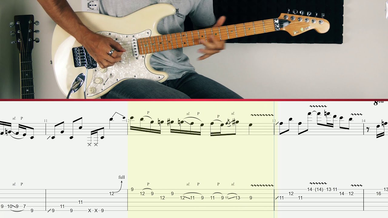 Dream Theater - Under A Glass Moon - Solo (Guitar Tutorial)