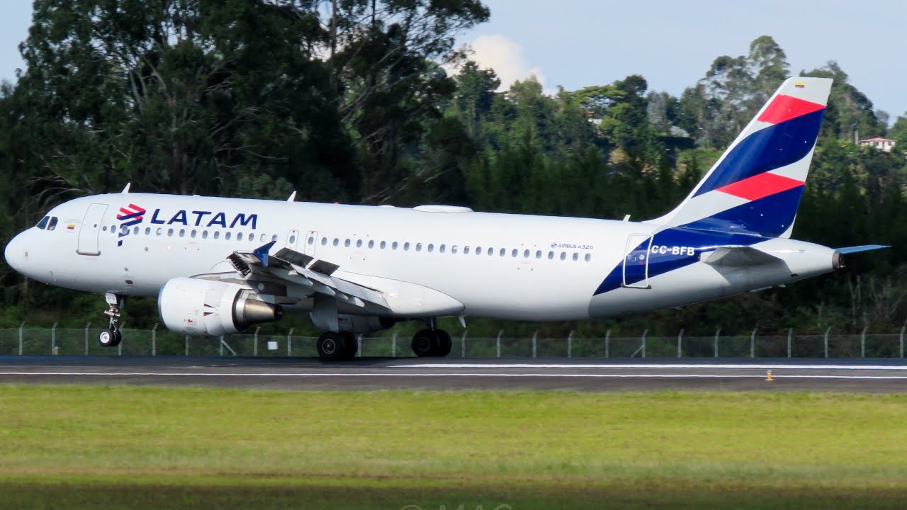 LATAM Colombia LA 4013 / Airbus A320-214 CC-BFD / Take off from JMC Airport / Medellin /CFM ROAR
