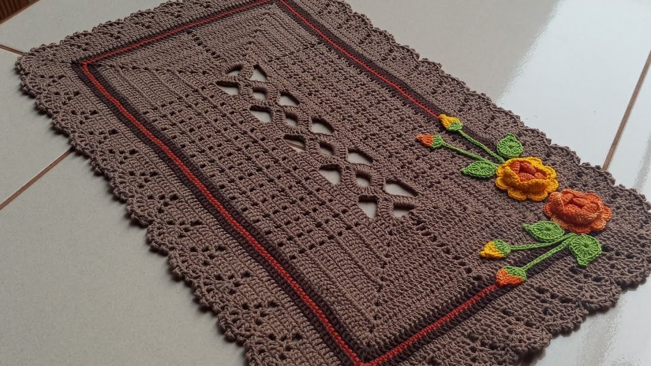 tapete magia retangular (pat2) #tapetedecroche #artesanato #samilacroche