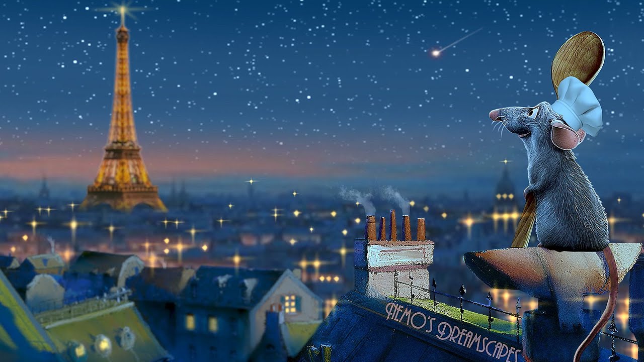 Midnight in Paris - Oldies playing in another room (City night Ambience Paris) 6 HOURS ASMR