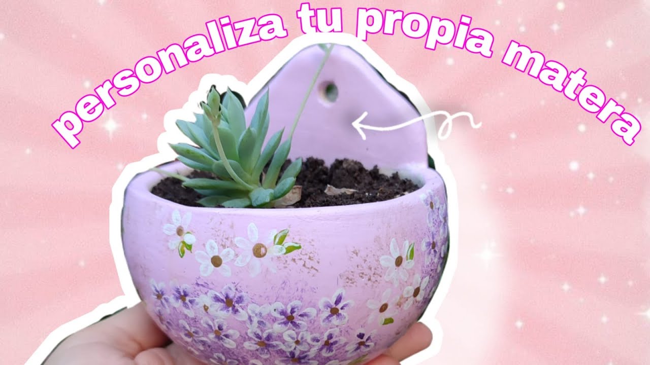 como personalizar un  materos para tu jardín