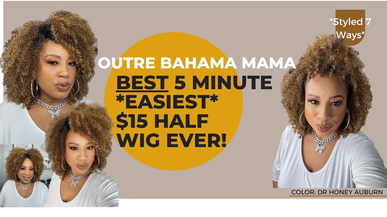 *NEW* $15 OUTRE Bahama Mama Converti-Cap Wig DR Honey Auburn l Styled 7 Ways l Beginner 5 Min Styles