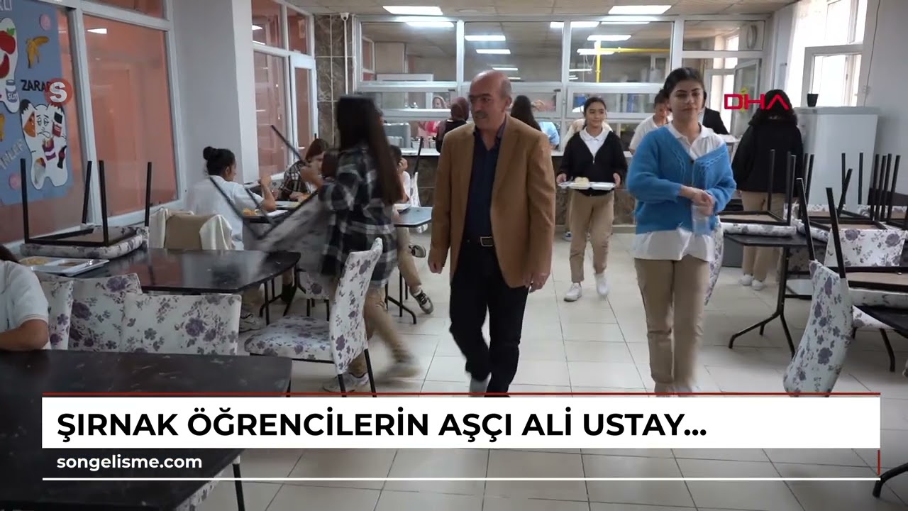 ŞIRNAK Öğrencilerin, aşçı Ali ustayı duygulandıran uğurlaması