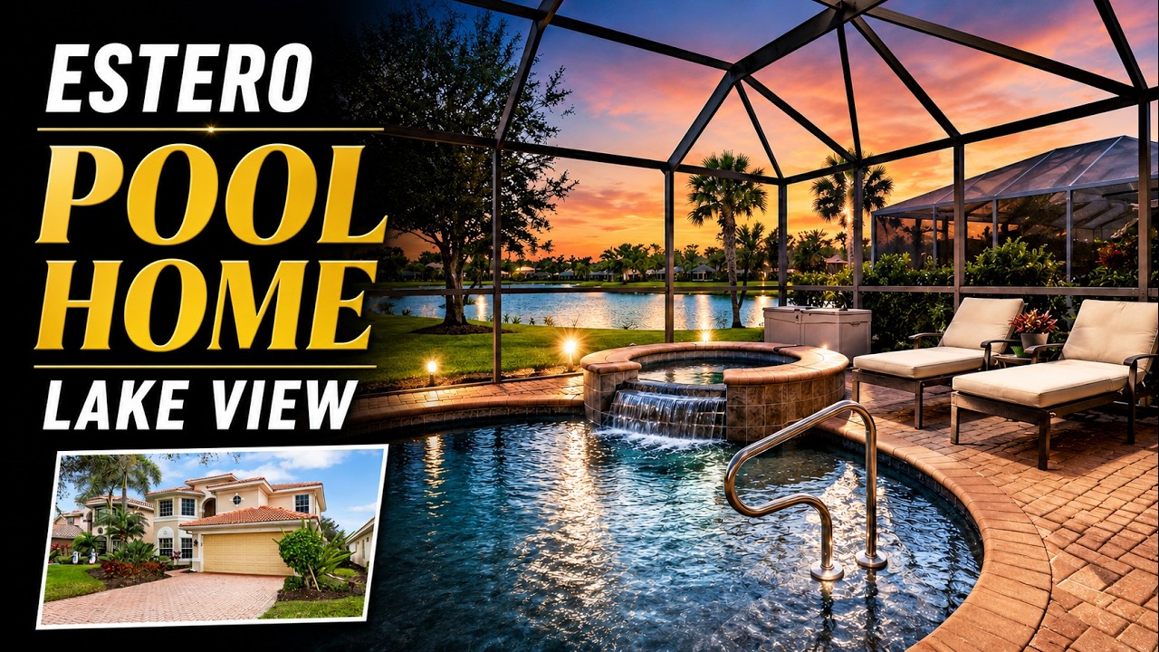 Estero Pool Home | Lake View in The Reserve at Estero
