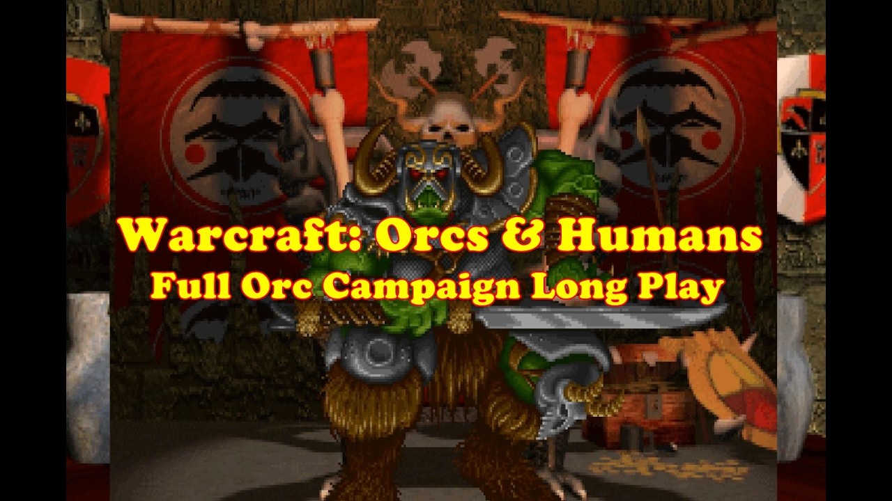 Playing Warcraft 1 Orcs & Humans Full Orcish Campaign Long Play Live After Hours at The Bike Store