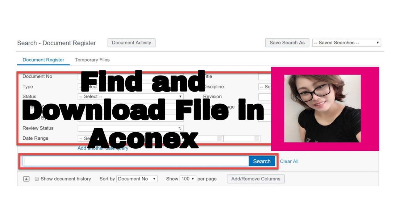 Part 6 - Find Document and Download from the Aconex