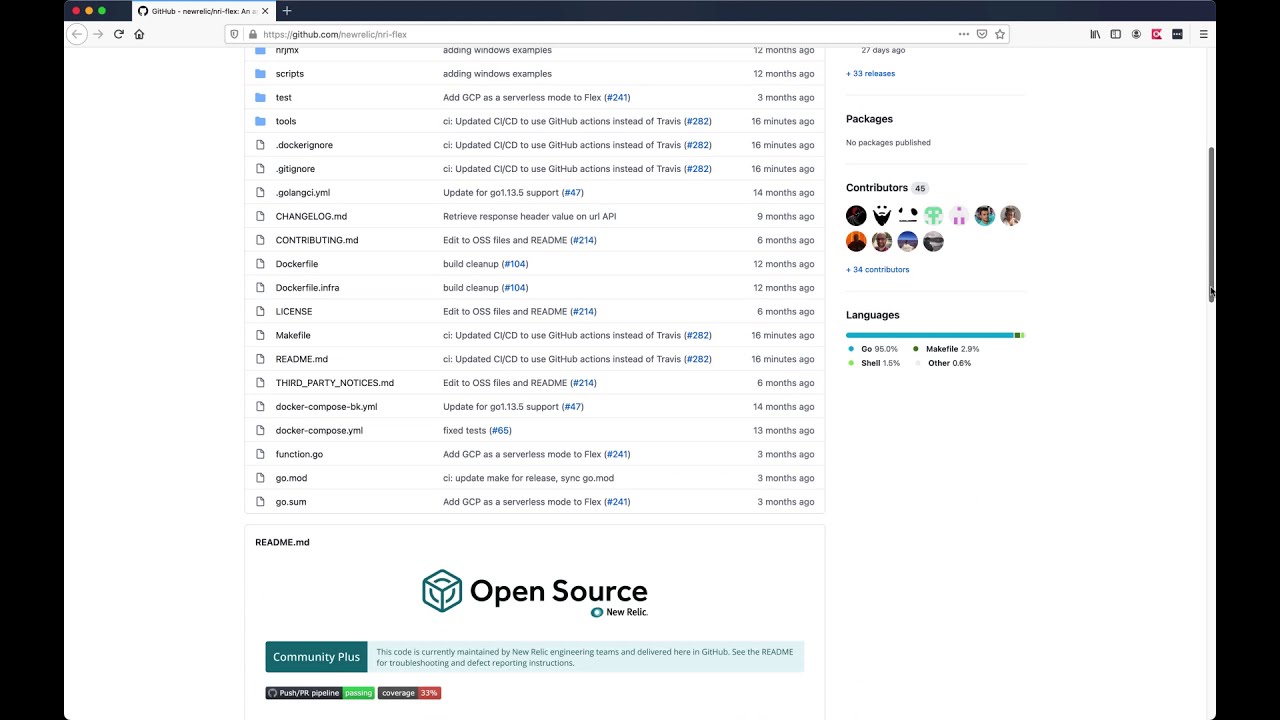New Relic Flex Integration