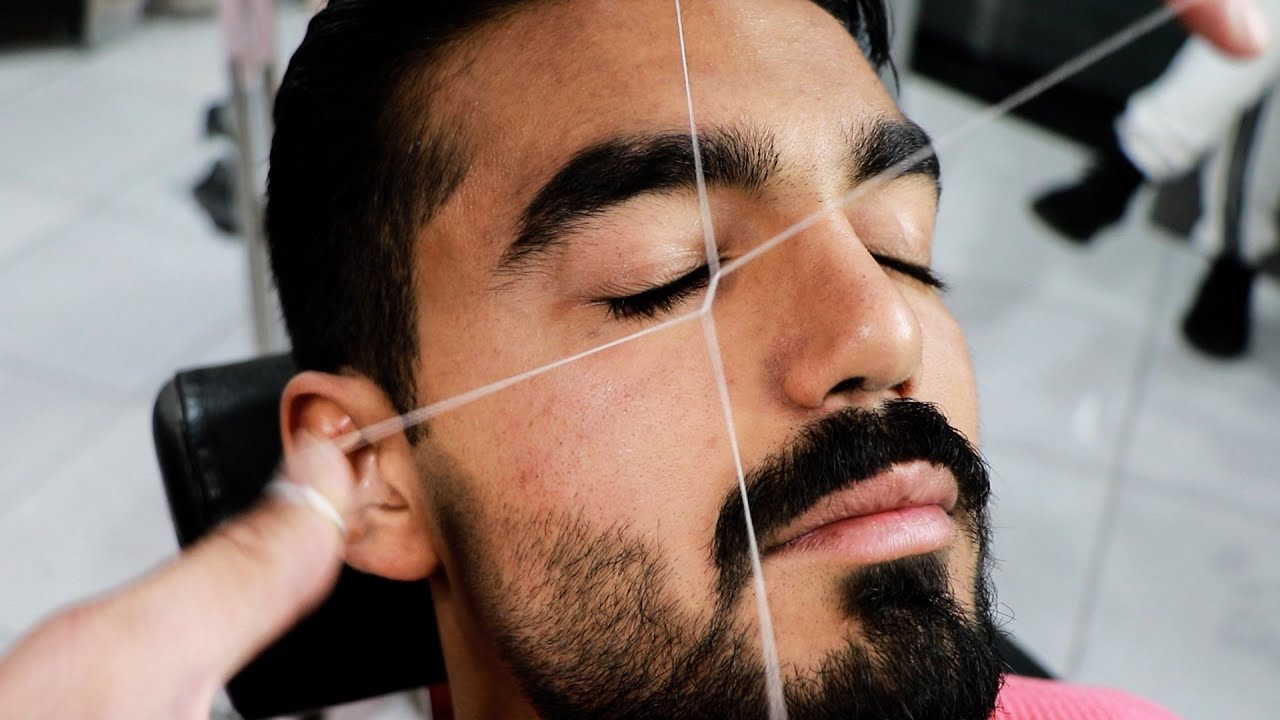 {ASMR}💈Face Threading | Nose Waxing