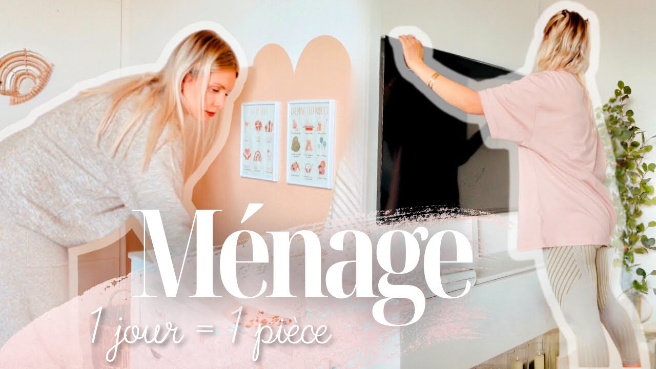 MÉNAGE : UN JOUR  = UNE PIÈCE 🧴🫧| Garder sa maison propre toute la semaine • Motivation nettoyage