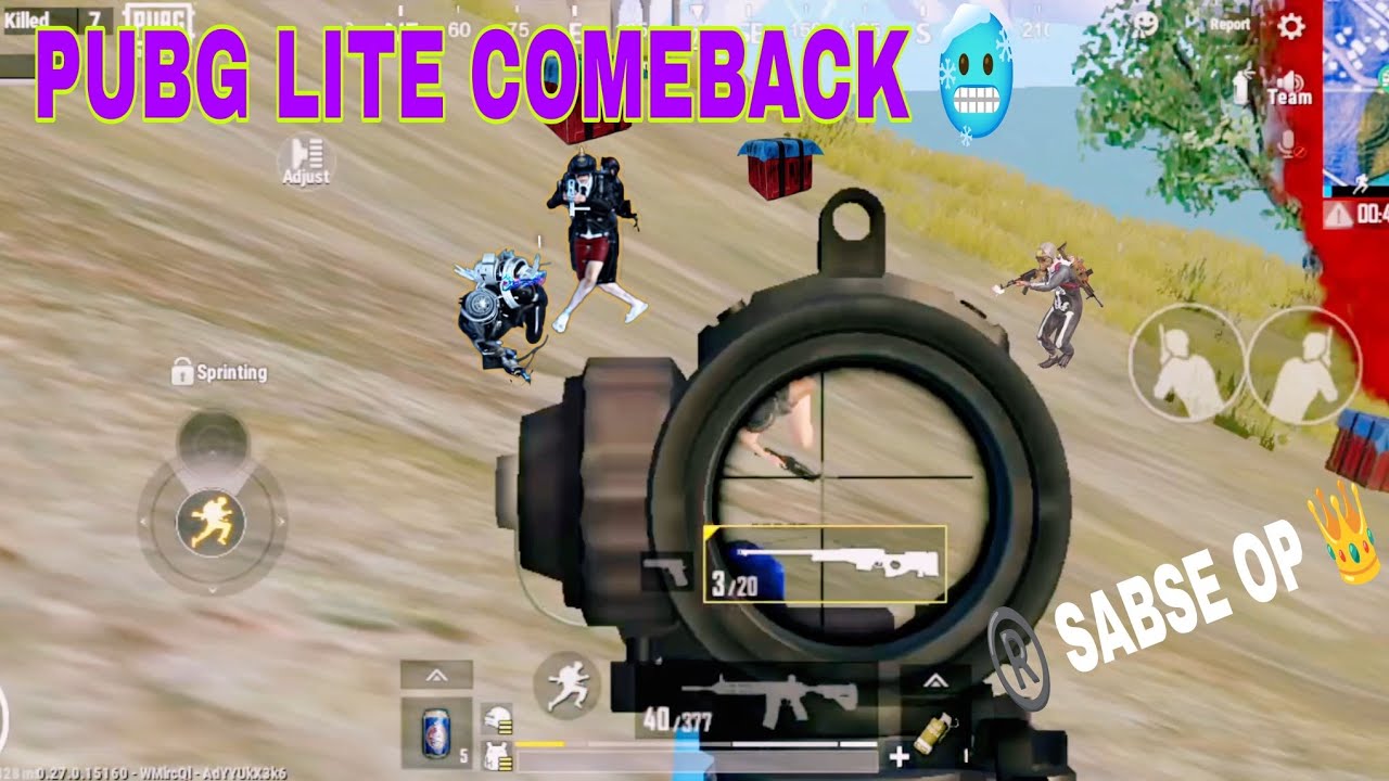 Pubg lite comeback 🥶solo vs Squad rush gameplay | New update 0.28.0 | pubg mobile lite