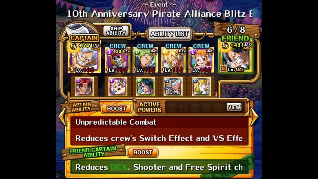 Blitz Battle Roger Anni | 14.78x points | New Luffy & RR