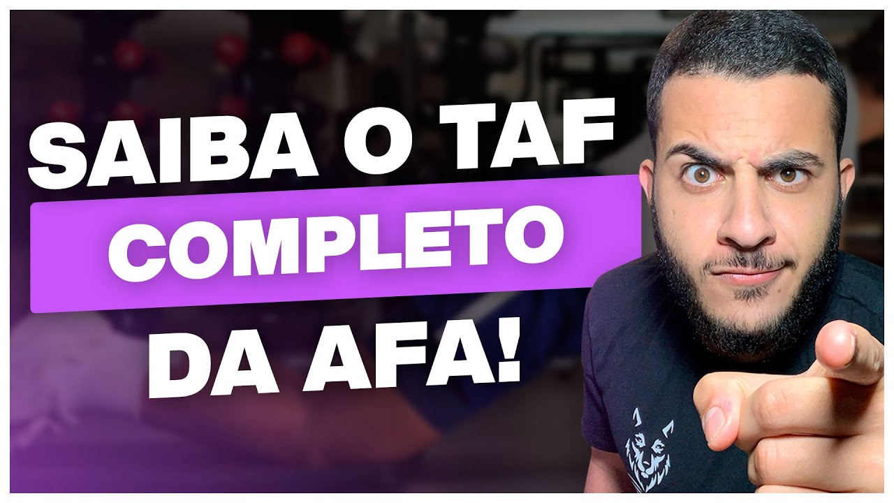 TESTE FÍSICO NA AFA (TAF/TACF)