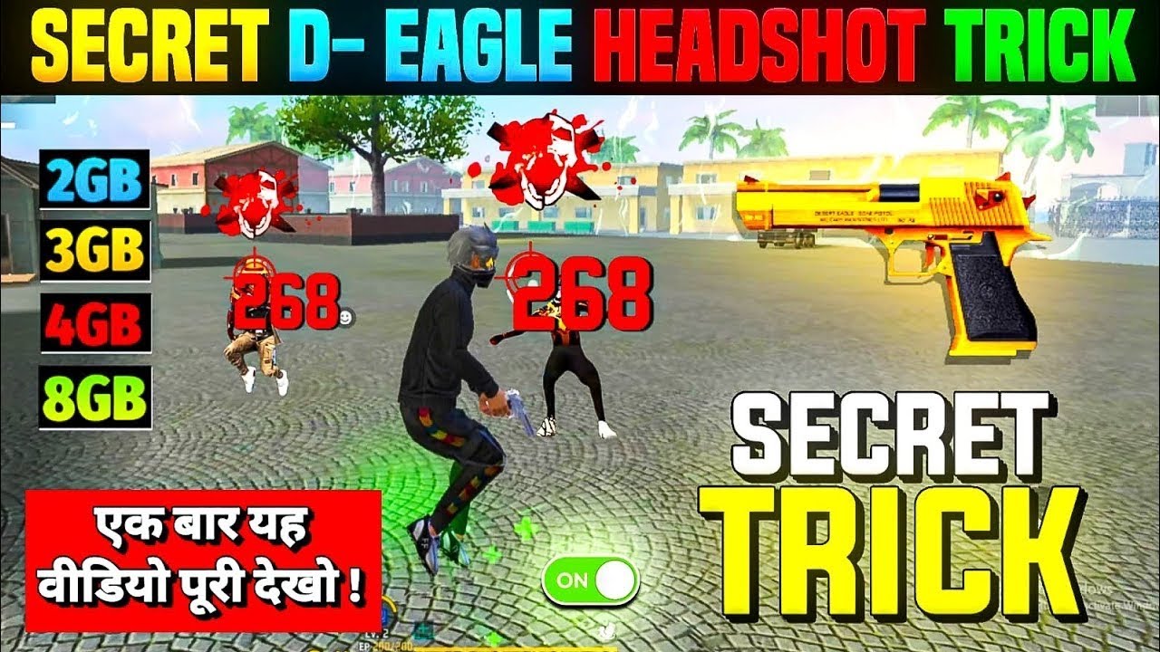 Desert Eagle One Tap Headshot Trick || Desert Eagle Se Headshot Kaise Mare || Khuni Gamers
