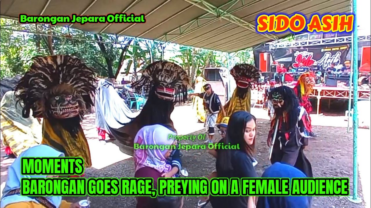 MOMENTS BARONGAN GOES RAGE, PREYING ON A FEMALE AUDIENCE - SIDO ASIH'S BARONG ART