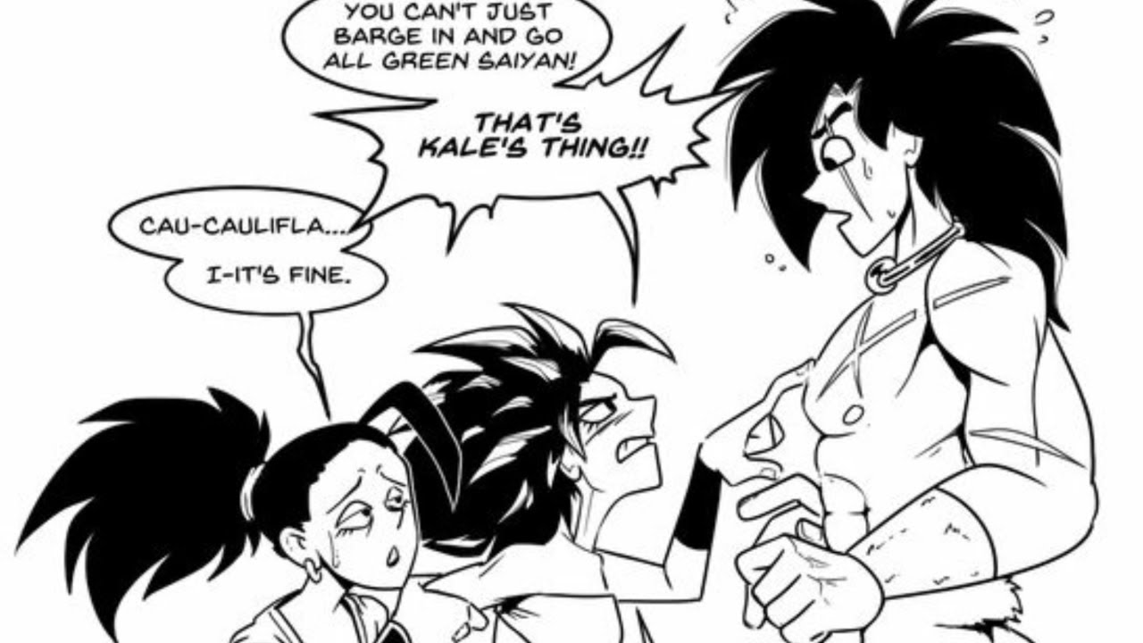 Kale and Caulifla Confront Broly! DBZ Comic Dub!