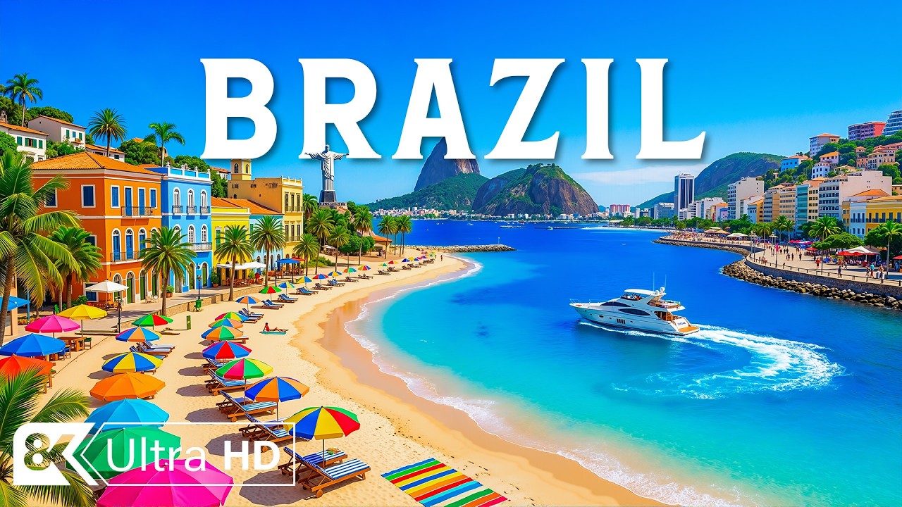 Brazil 4K Drone Footage 🇧🇷 | Rio Skyline, Golden Beaches & Legendary Coastal Views
