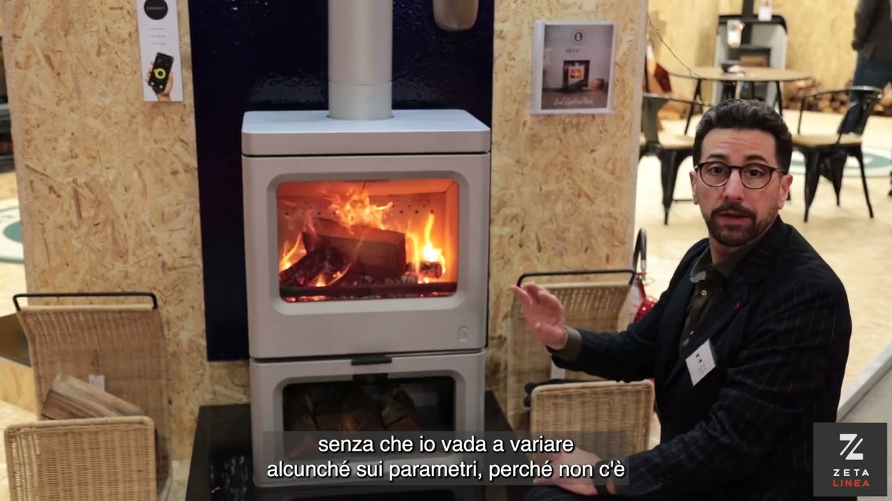 Controllo della combustione tramite APP - Stufa a legna Skye e700 by Charnwood