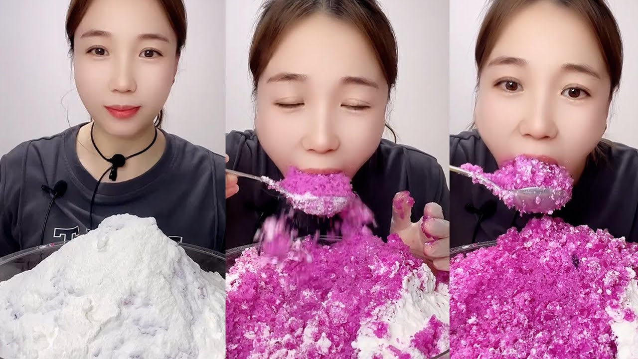 QIAN EATING ICE / MUKBANG ICE / 吃冰😈小达人😈燕子 #mukbang #asmrsounds