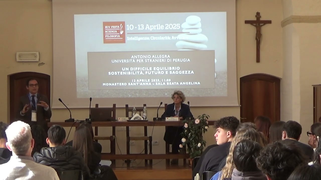 Antonio Allegra  - Un difficile equilibrio Sostenibilità futuro e saggezza