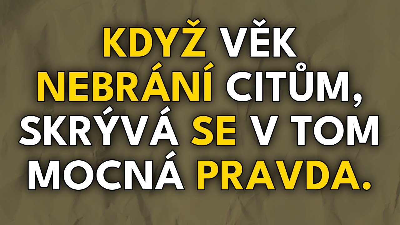 Když věk nebrání citům, skrývá se v tom mocná pravda