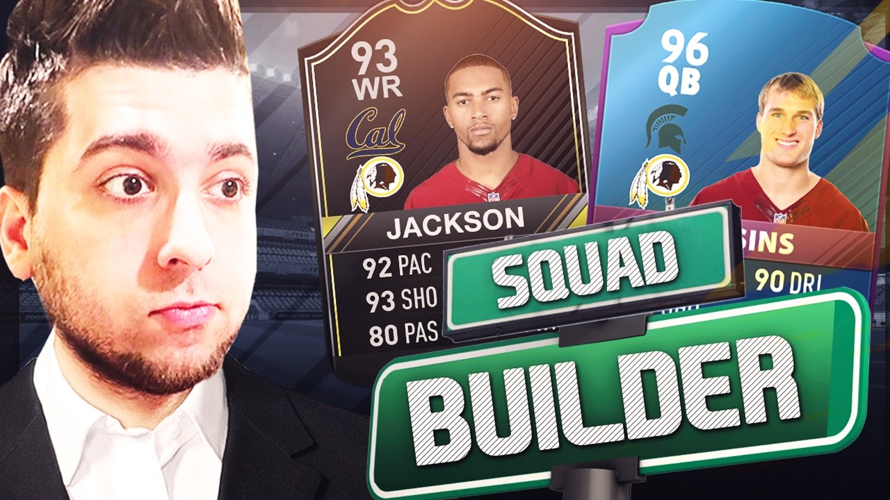 ALL-TIME REDSKINS SQUAD BUILDER! MADDEN 17 ULTIMATE TEAM (GM MODE!)