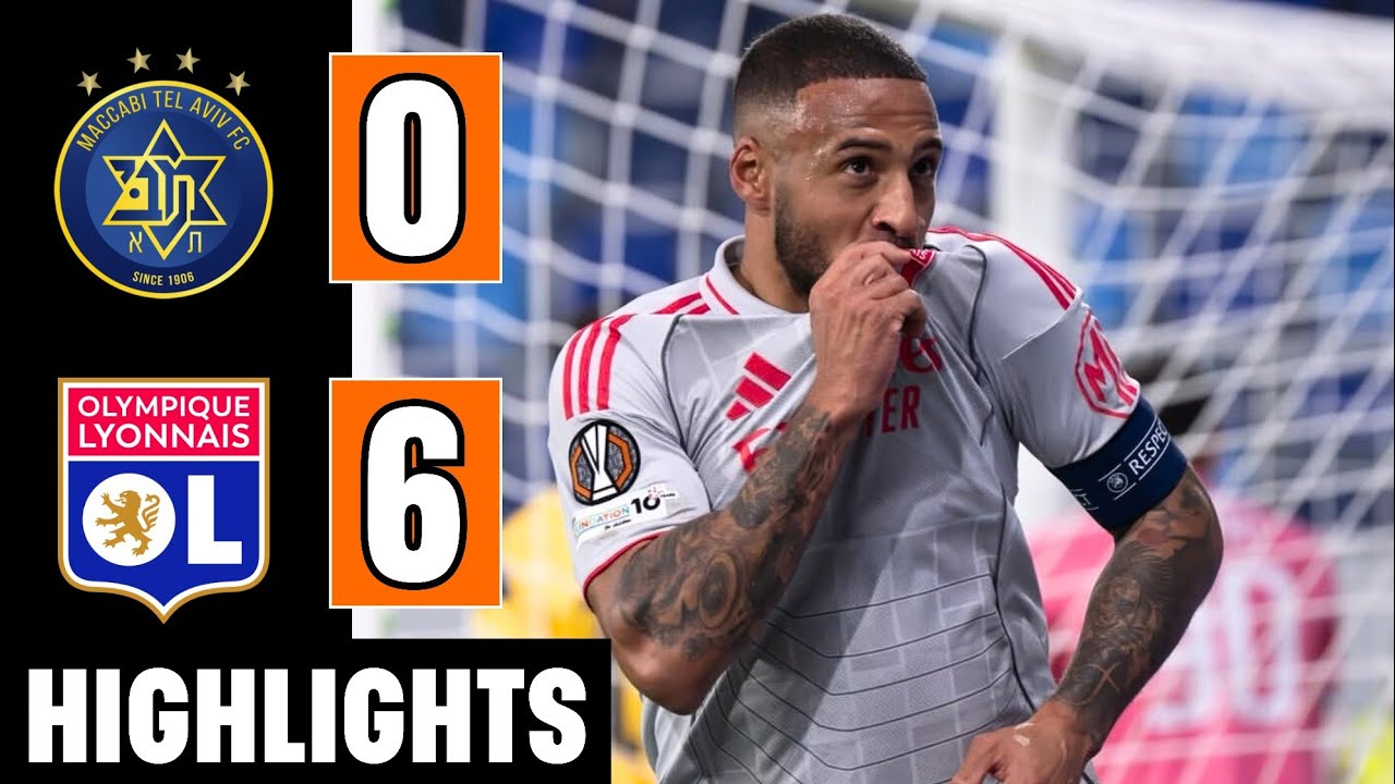 Maccabi Tel-Aviv vs Lyon 0-6 Resum&eacute; | Tolisso Hattrick | Europa League Highlights | Vinicius Goal