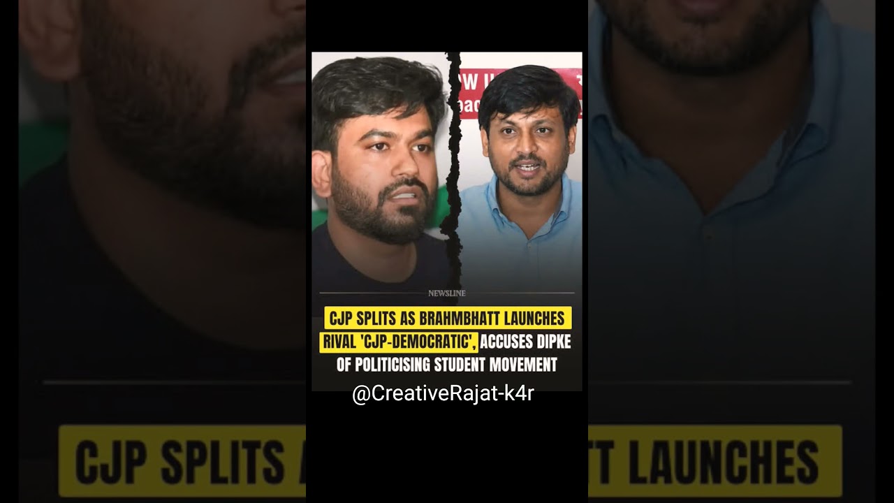 Brahmbhatt launches CJP-Democratic, accuses Dipke-led platform of aligning with AAP. #cjpdelhi #aap