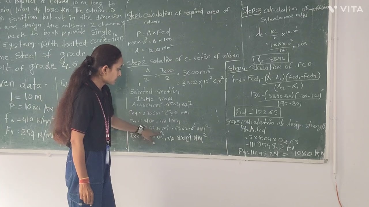 Design of Built-Up Column | Step-by-Step Design Procedure | IS 800:2007 Explained by Ankita Padole