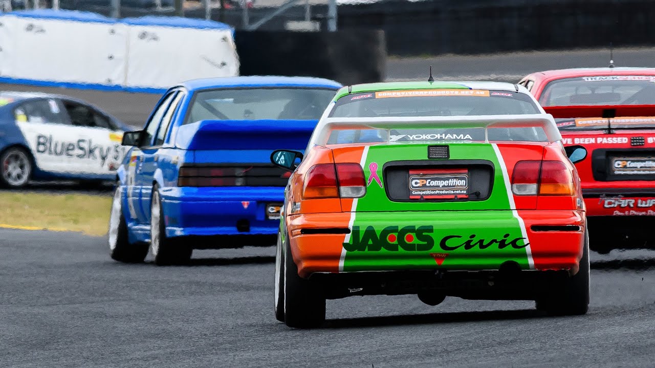 Honda Civic EK JACCS tribute - IPRA NSW round 4 race 1