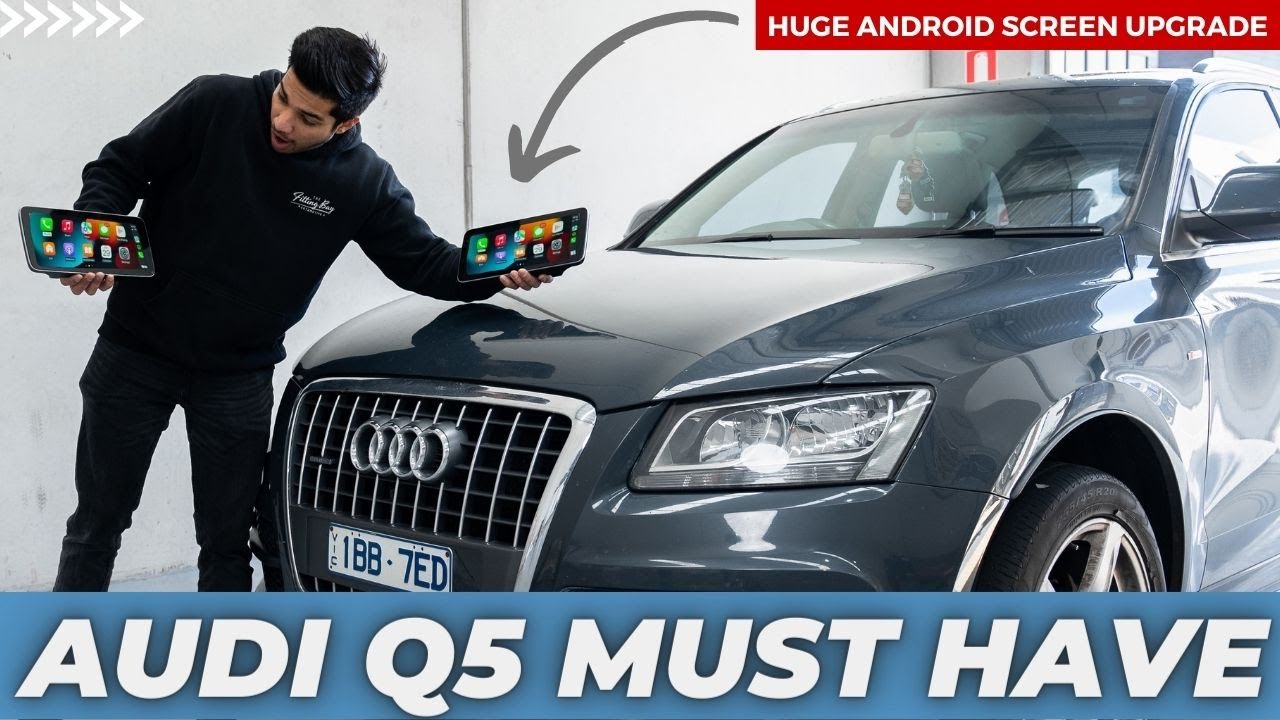 Audi Q5 10,25-дюймовый экран Android, полная установка! (Беспроводной CarPlay / YouTube / Netflix)