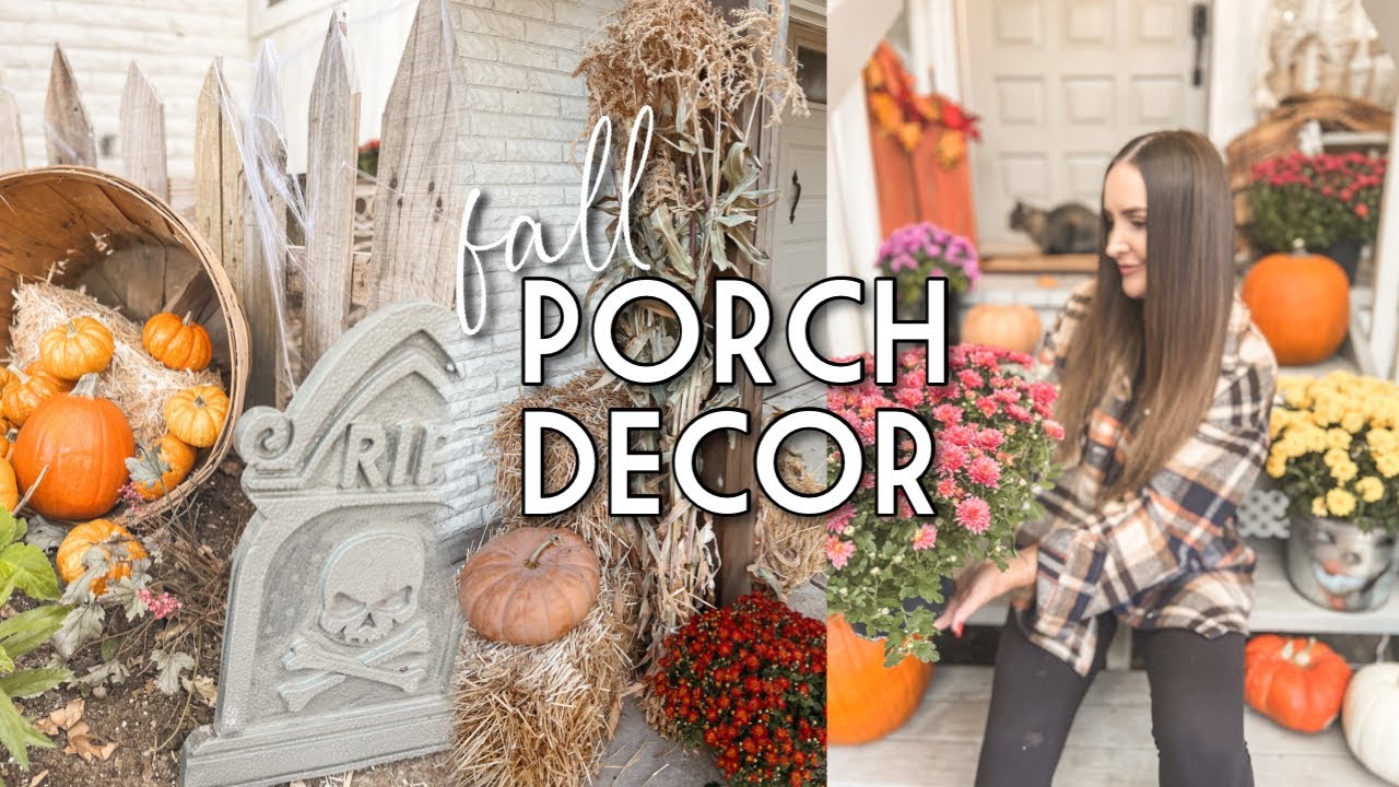 FALL FRONT PORCH🍂 Decorate With Me | Visting The Pumpkin Patch🎃