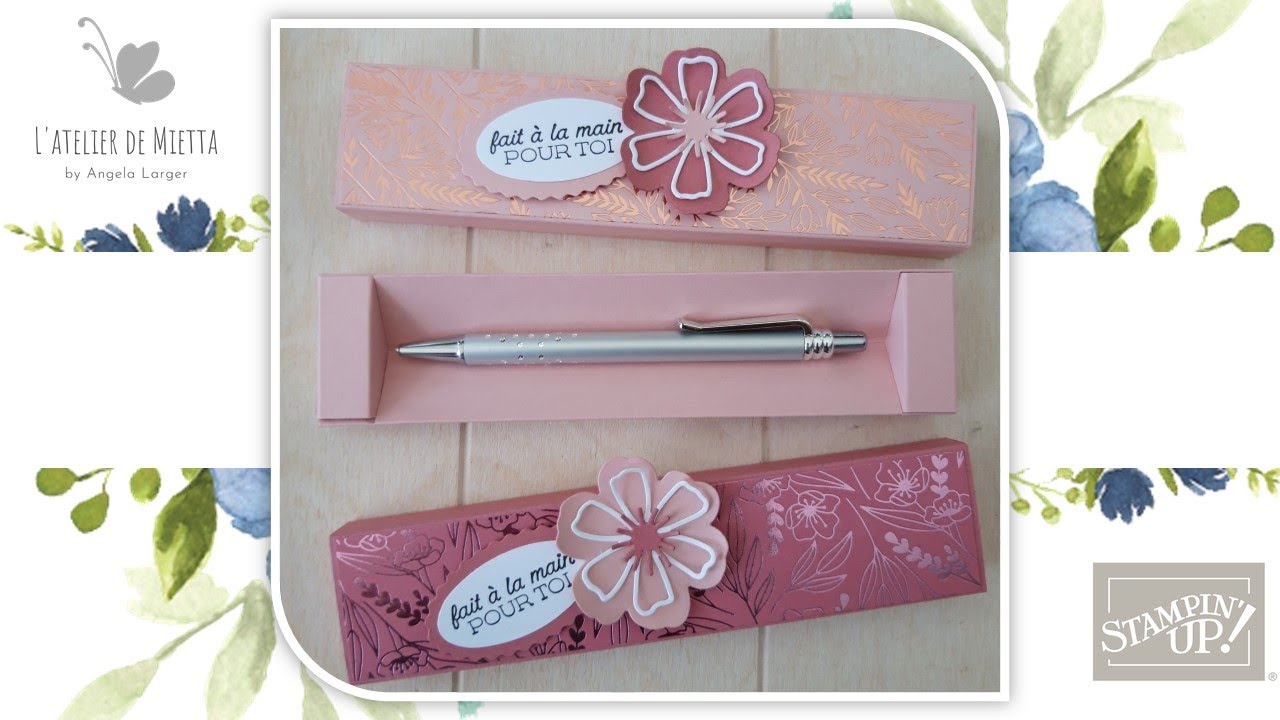 Boîte stylo élégante avec effet 