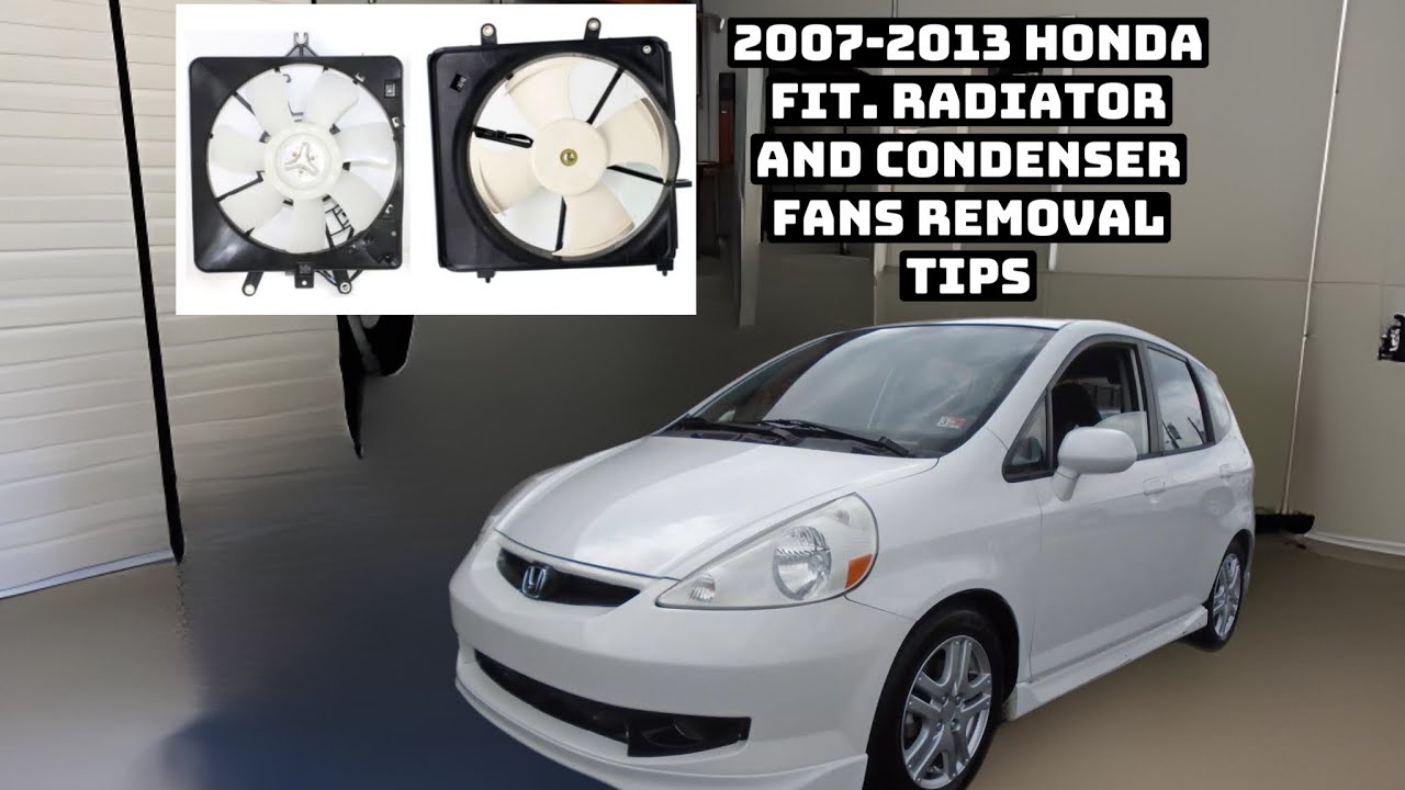 Снятие вентиляторов Honda Fit 2007-2013 (простой способ)