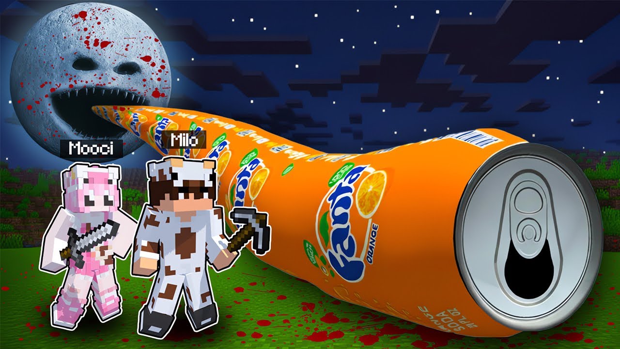 MOOCI & MILO KETEMU BOTOL FANTA MENUJU MOON WAKES UP di MINECRAFT
