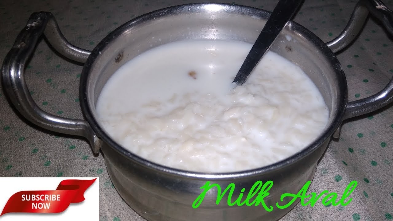 Milk aval | Aval Milk Recipe - How To Make Milk Aval  - Paal Aval In Tamil Aval Snacks | aval recipe
