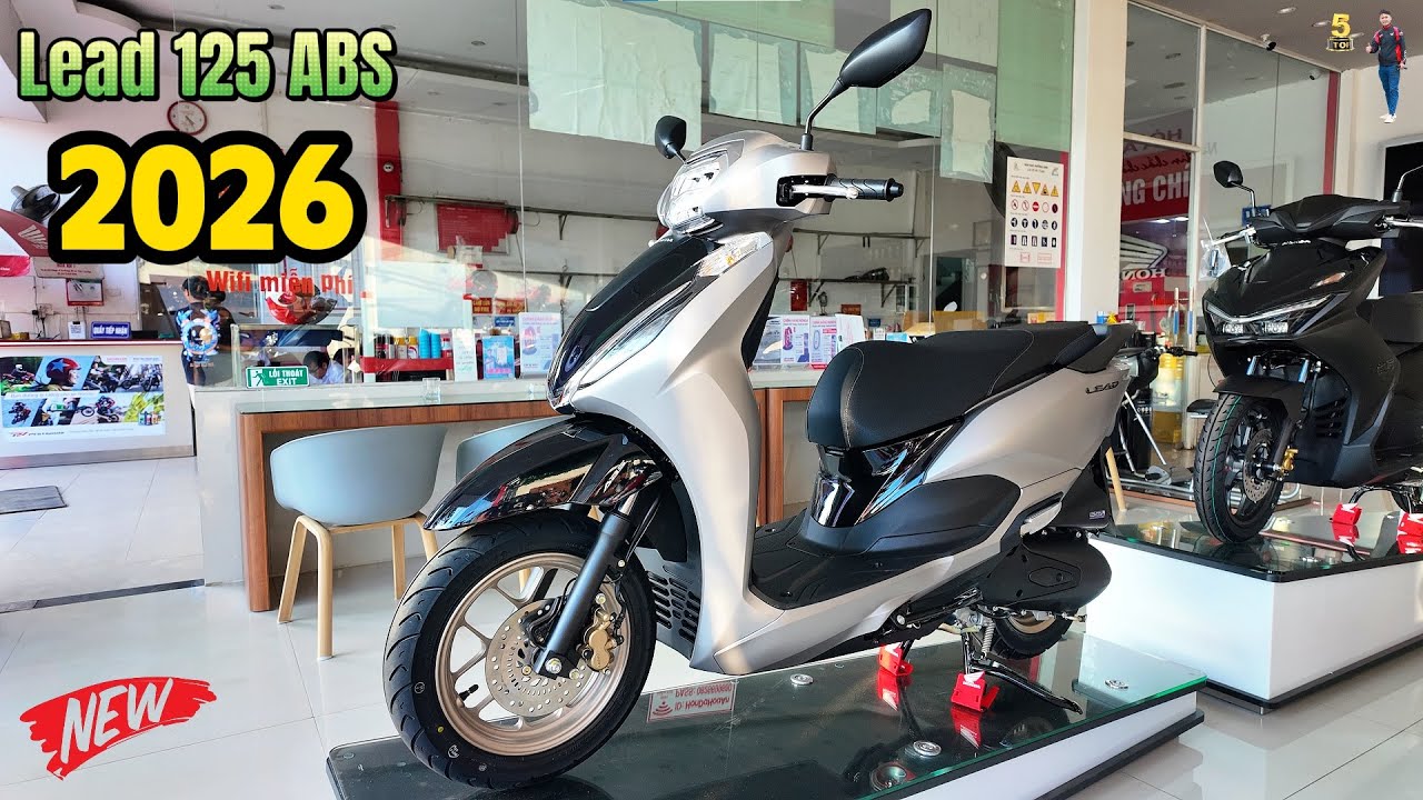 Honda Lead 125 ABS 2026 – Silver Black – Walkaround – Tuan Top5
